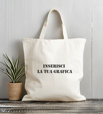 Shopper in Cotone Personalizzata - sacca borsetta borsa bag busta spesa palestra