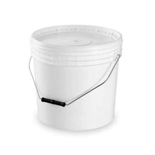 Secchio in plastica alta qualità per miele 25kg da cm29,5x29,5x34h con coperchio