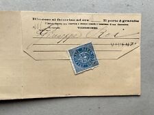 O.) Telegramma Regno Vicenza da Livorno etichetta erinnofilo 