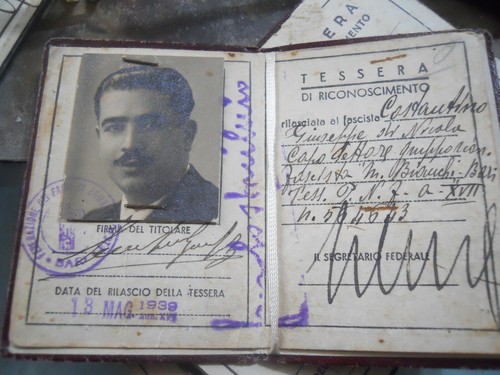 Pnf tessera dirigente partito - tessera,