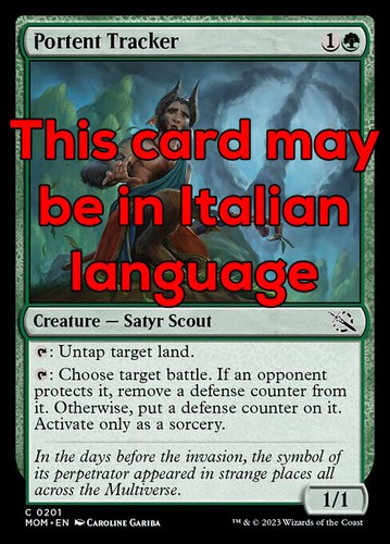 Mtg portent tracker foil - mtg,
