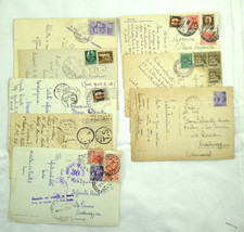 LOTTO CARTOLINE STORIA POSTALE RSI REGNO BUSTA CREMONA 1944 1945