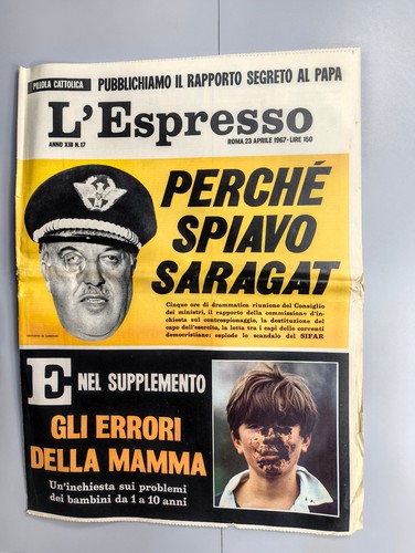 Espresso aprile 1967 - l'espresso,