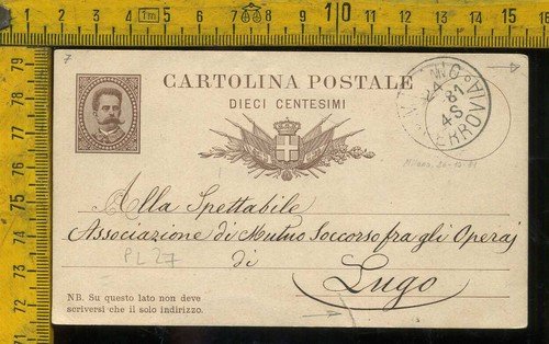 Cartolina intero postale - cartolina,