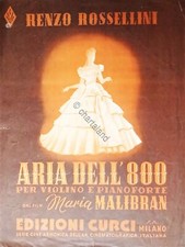 Spartiti - L'Aria del '800 per Violino e Pianoforte di Renzo Rosellini - 1942