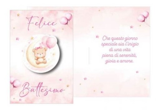 Biglietto auguri battesimo - d'auguri,