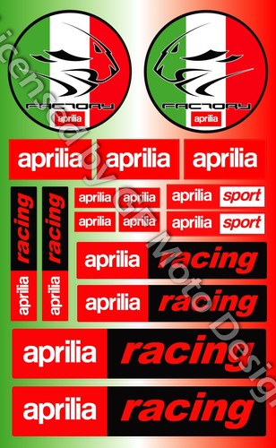 Decalcomanie moto aprilia - moto,