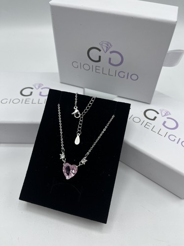 Collana love heart argento - collana,