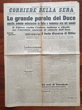 Duce Hitler Fascismo Corriere