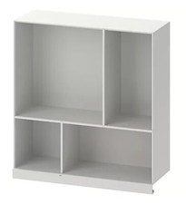 Inserto mensola Ikea KALLAX con 4 scomparti espositori grigio chiaro