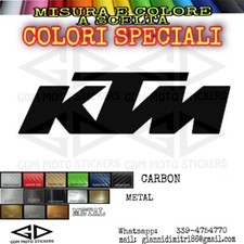 Adesivo logo KTM misura e