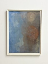 Dipinto astratto vintage metà