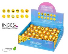 12 Palline di Vetro 4cm Moji