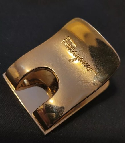 Fermasoldi dorato ferragamo - dorato,