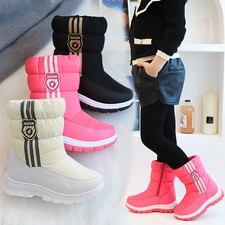 Stivali da neve caldi invernali antiscivolo antivento ragazzo ragazza unisex bambini