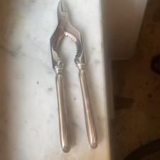 Schiaccianoci Con Pinza Stile Inglese Argento 800 E Acciaio Inox