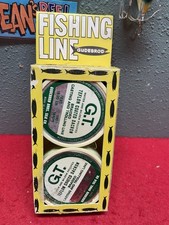 Vintage Duel Pack Gudebrod Lenza da Pesca Bobine Teflon Dacron 20# 100yd Ciascuna