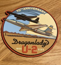Patch toppa USAF U-2 Dragon Lady 70th Anniversary PVC RIAT 2025 Air Force NUOVO