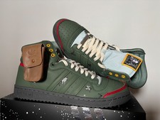 Adidas Star Wars Top Ten High Boba Fett, Eur 45 1/3, UK 10.5, US 11 NUOVE FZ3465
