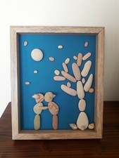 Quadro decorato con sassi