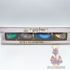 Harry Potter Set di 4 Decorazioni per Albero ? Magia Natale ? Idea Regalo