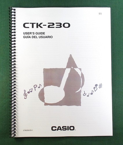 Casio ctk 230 instruction - casio, ctk-230
