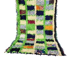 Tappeto marocchino vintage fatto a mano tappeto berbero patchwork tappeto...