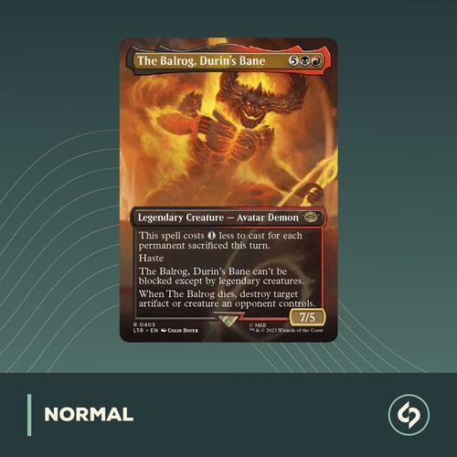 Mtg the balrog - mtg, durin's