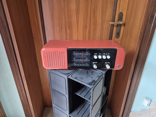 Radio vintage cge arancione - radio,