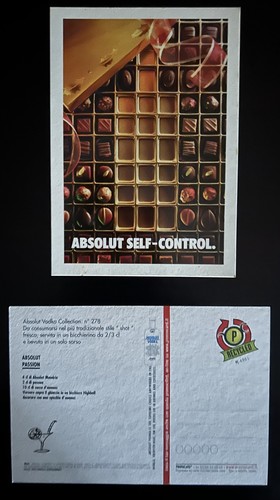 Cartolina absolut promocard - cartolina,