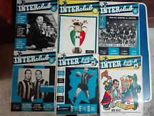 lotto riviste INTER FOOTBALL CLUB anno 1965 n° 6 7 8 9 10 11 12 calcio vintage