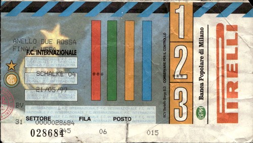Biglietto stadio finale inter - stadio,