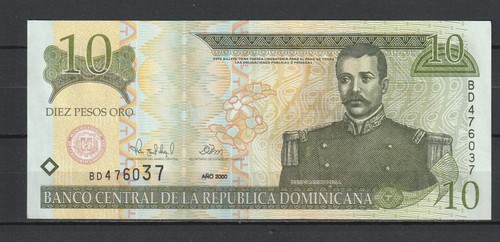 Dominicana billet de 10 - dominicana,