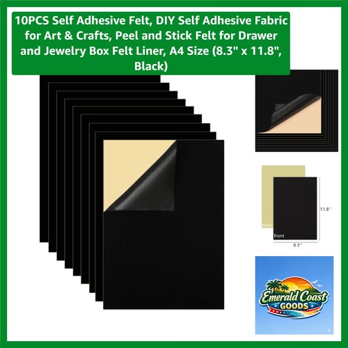 10pcs feltro autoadesivo - 10pcs,
