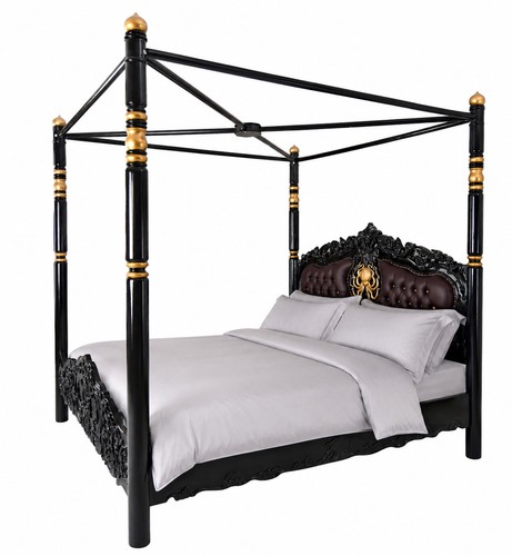 Letto baldacchino steampunk - letto,