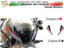Kit adesivi per cupolino nuova Moto Ducati Monster 797/821/1200 "V641A"