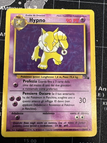 Carta pokèmon hypno set - hypno, ]