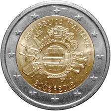 2 Euro Commemorativi del 2012 Anniversario EURO - FDC da Rotolino - A SCELTA