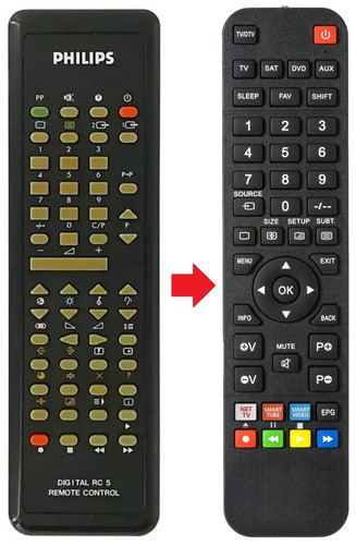 Telecomando adatto per philips - telecomando,