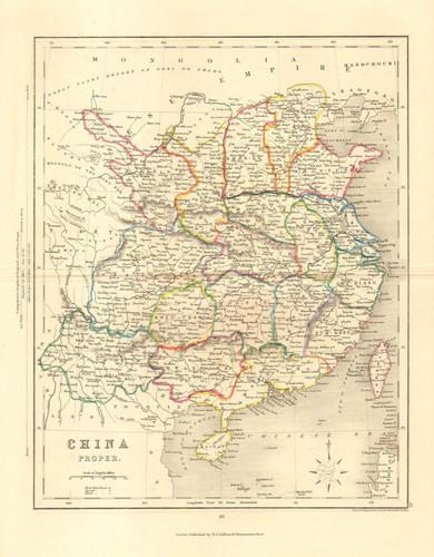 Cina asia carta geografica - carta,