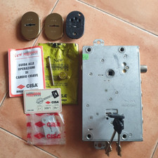 CISA SERRATURA DI SICUREZZA DOPPIA MAPPA 4 PISTONI PORTE BLINDATE + SET 3 CHIAVI