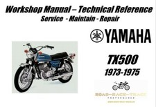 Yamaha TX500 TX 500 Manuale Officina Riparazione Servizio 1973 - 1975