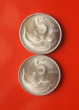 5 LIRE 1967 E 1968 - FDC