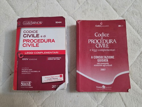 Lotto libri codice civile - civile, e