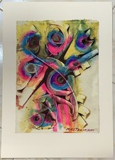 STAMPA UMBERTO MASTROIANNI Tav. 14 Omaggio ad Alberto Magno, 1984 Ed. Seat