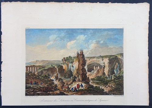 Stampa antica saint - non, 1795