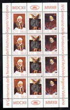 Francobolli Vaticano Foglietto Archivio Segreto 2012 MNH** VT34