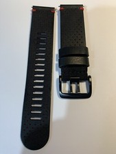 Polar Cinturino 22mm nero in pelle M-L(Vantage M-M2,GritX,GritX PRO-V3)ORIGINALE