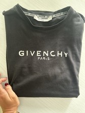 Maglia Givenchy , T-Shirt Over Size , Nera , Taglia L, Un Buco