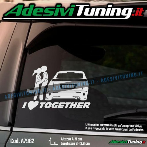 Adesivo love together - adesivo,